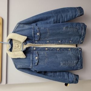 Madewell sherpa jean jacket